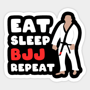 Eat, sleep, bjj, repeat - brazilian jiu-jitsu Sticker